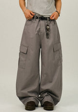 KEY Cargo Wide Balloon Pants