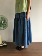モリ デニム ロング スカートt (1color)