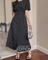 【MADE】Pintuck long dress