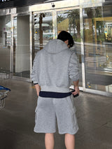 Neoprene cargo bermuda pants