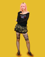 camo kangkang mini skirt (2color)