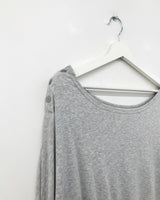 リンダーオフショルダーボタンTシャツ (3color)