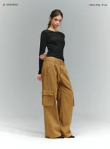 BTB :  THE CLASSIC CARGO JEANS [SAND BEIGE]