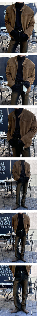 [F/W] Biker suede string jacket(3color)