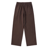 25FW BLUE OVAL LOGO LONG PANTS DARK BROWN