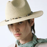 2way vintage stone cross panama hat