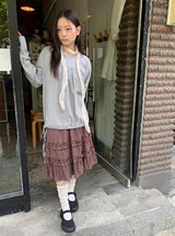 ラネヒシャーリングリボン長袖Tシャツ