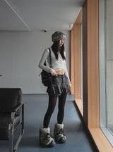 Poning Wrap Hooded Cardigan