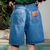 Vineca Stitch Denim Shorts