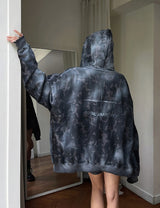 Dirty Spray Camo Warmer Hooded Zip-Up