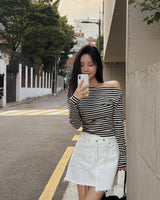 ラッキーオフショルダーTシャツ