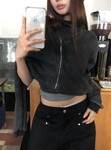 Intel Diagonal Washing Hood Zip-Up