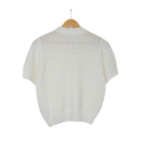 collie short-sleeved knitwear
