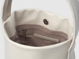 TEMZ bucket leather tote bag / Cream Ivory