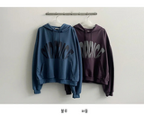 ユース レタリング ボクシー フリース フーディ