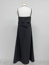 Halter Neck A-Line Long One-Piece