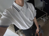ASCLO Clean Collar Short Sleeve Knit (3color)