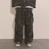 grunge camouflage cargo pants_charcoal