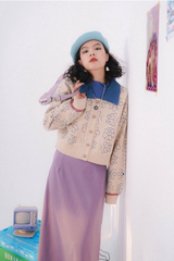 Retro loose knitted sweater