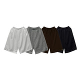 Crinkled Snap Bermuda Shorts