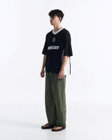 サッカーユニフォームフットボールTシャツ(Black, White)