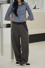 Mild Cotton Checkered Collar Shirt