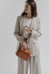 LAZEL MINI ショルダーレザーバッグ / Tan Brown