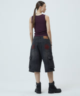 BERMUDA CARGO DENIM SHORT