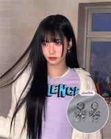 [IZNA Coco Piercing] Melting Ribbon Huggies Piercing - Silver Color