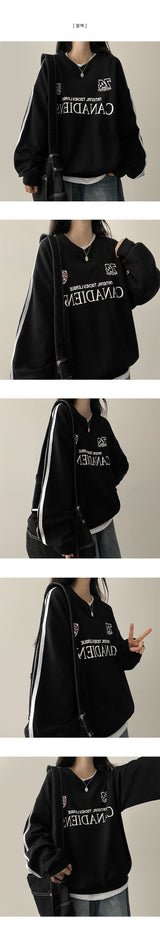Cana V-neck track sweatshirt