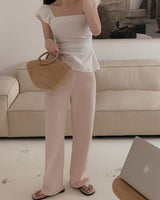 Merkin frill linen blouse