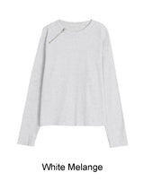 レニドワッフルジッパーロングスリーブT