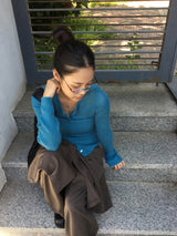 Liang cardigan + knit top (3color)