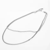 [Two-line set] Surgical steel necklace_CLEF TWO TONE NEC