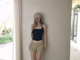 double square halter top(4 color) 