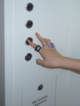 【お気に入り追加で応募】 [Formica] Spell ring (Black white)