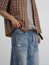 Hand painting damage jean