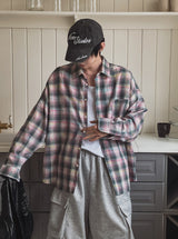 Cross-check seersucker shirt