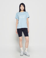 26SS WOMAN バイカーデニムショートパンツ
