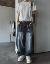 Zed Cat Balloon Denim Pants