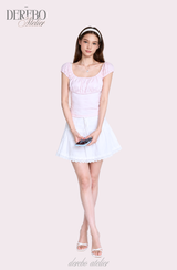 Cotton Candy Smudge Square Short Sleeve T-Shirt