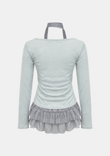 Sophie Dot Layered Cardigan Set