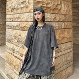 RELABEL 24SS ‘Track Line’ Linear Deconstructed Washed & Aged Basic Two Colours Short Sleeves