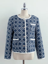 Mondel Cannage Color Matching Tweed Jacket