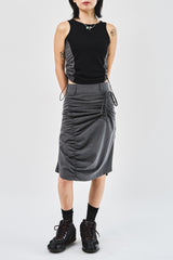 (W) Lili Shirring Skirt (2color)