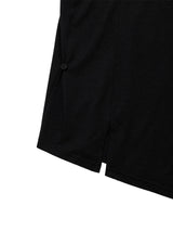 アンバランスボタンショルダートップ(BLACK)