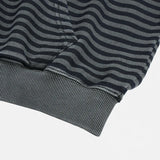  stripe washing hood zip-up