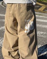 98グラフィックワイドコットンパンツ