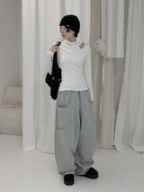 Drop Stud Slit Polar Tee