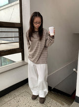 [unisex] Maje Stripe Over Long Sleeve Tee